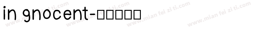 in nocent字体转换